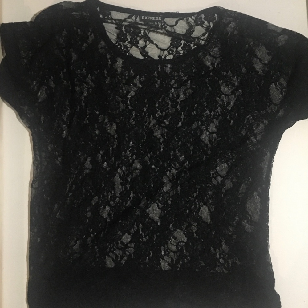 Lace black shirt